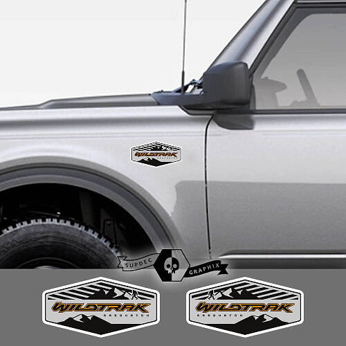 Sasquatch Mountain Emblem Stripe Vinyl Decal for Musclecar Bronco Wildtrak