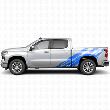Jagged Bedside Vinyl Stripes for Chevrolet Silverado 1500 T1XX 2019-2026_5