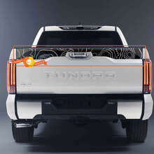 Topographic Map Hood Tailgate and Bed Side Vinyl Decal Kit for Toyota Tundra XK70 2021+_2