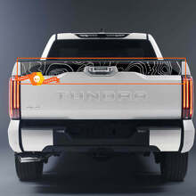 Kit d'autocollants en vinyle pour capot, coffre, hayon à motif de carte topographique pour Toyota Tundra XK70 2021+ 2