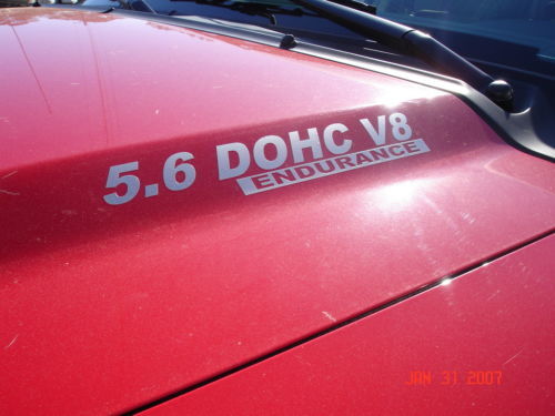 5.6L DOHC V8 ENDURANCE Hood Vinyl Decal Sticker for Nissan Titan