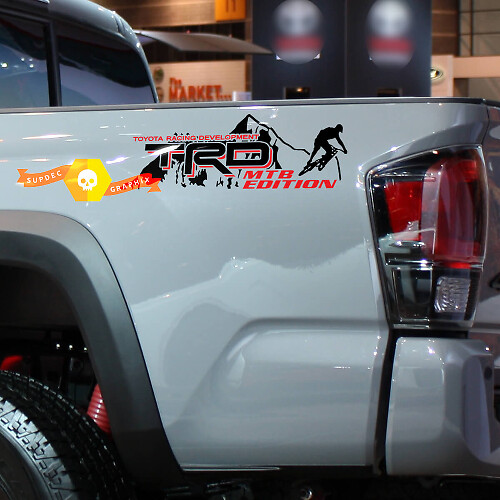 TRD MTB Edition Bedside Vinyl Decal Sticker for Toyota Tacoma