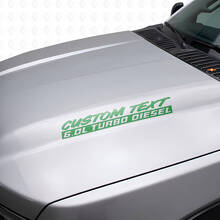 6.0L Turbo Diesel Hood Vinyl Decals Kit For Musclecar F250 F350 _3