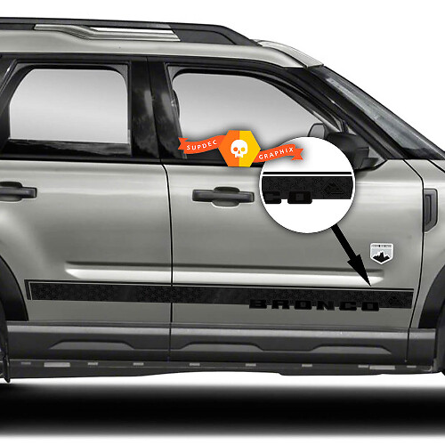 Branded Door Stripes Vinyl Decal Kit for Musclecar horse Sport