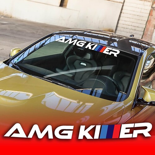AMG Killer M-Style Windshield Vinyl Decal Sticker for BMW M5