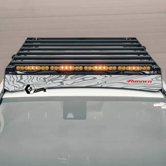 Toyota 4Runner 2014 -- 2023+ ROOF RACK Topographic Map TRD  Decal Sticker for 4Runner
