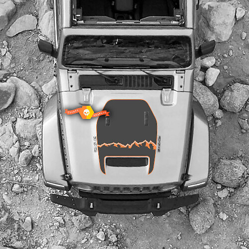 Hood For 2021 2022 2023 Jeep 1941 Edition Wrangler Rubicon Sticker Graphics Vinyl SupDec Design
