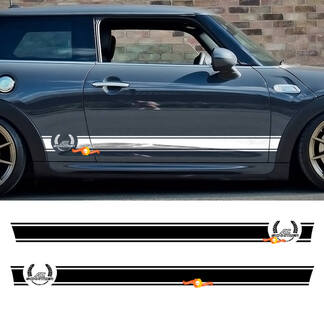 AC Schnitzer Vinyl decal stripes side fit to Mini COOPER
