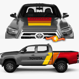 2 side Old school Toyota Tacoma graphics vinyl decals stickers kit
