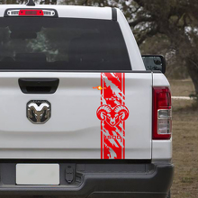Hemi Distressed Style Stripe Tailgate Vinyl Decal Sticker for Dodge Ram 1500_3