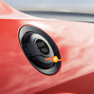 Keep Full Honeycomb Grey Fuel Door Insert emblem domed decal for Challenger Dodge
