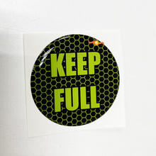 Keep Full Honeycomb Lime Fuel Door Insert emblem domed decal for Challenger Dodge
 2