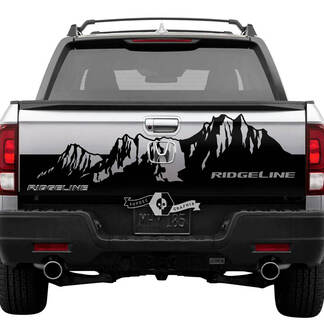 Rear Honda Ridgeline Mountains Logo Vinyl Tailgate Decal Sticker Graphics
