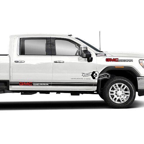 GMC Sierra Lettering Side Vinyl Stripes Sticker Decal for GMC Sierra