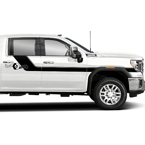 Accent Side Stripe Vinyl Decals Kit for GMC Sierra 2500HD 2022 
