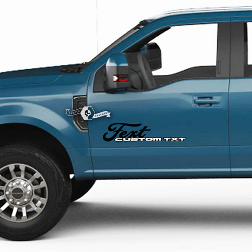 Doors Logo Stripes 2 Colors Decals for Musclecar Super Duty