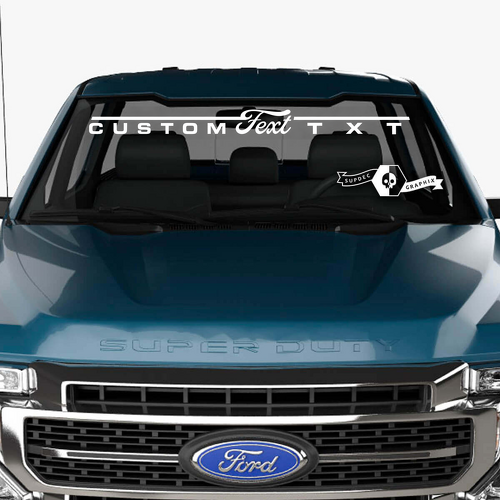 Windshield Logo Decals for Musclecar Super Duty
