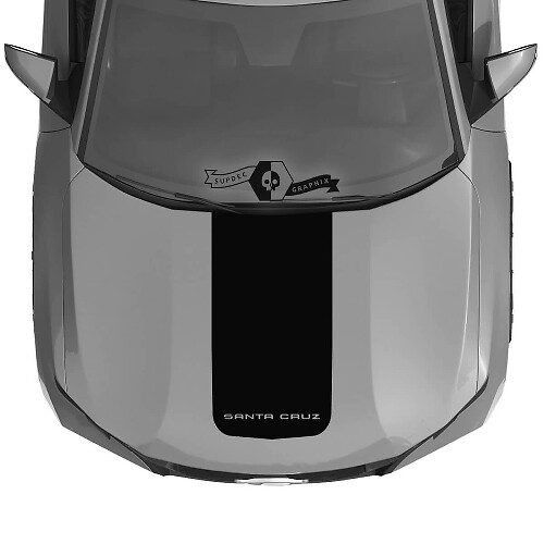 Center Hood Stripe Vinyl Decal for Hyundai Santa Cruz