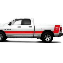 Hemi Logo Custom Stripes Side Vinyl Decal Sticker for Dodge Ram 1500_2