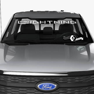 Windshield Decal For Ford F-150 Lightning 2022 2023  Lightning  Banner Window Topper Sticker
