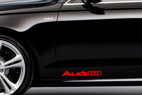 Audi Rings Logo Side Vinyl Decal Sticker for Audi