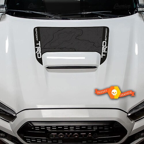 Toyota Tacoma TRD Off road Sport PRO Hood Scoop Racing 2 colours Sticker Decal Graphics 2016-2024
