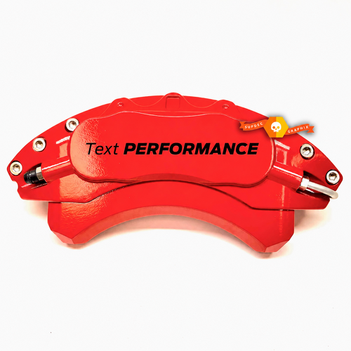 Text PERFORMANCE Single Color Caliper Lettering Universal Vinyl Decal Sticker for Ford