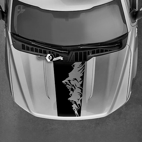 Hood Ford Maverick Mountains Graphics Decals Any Colors Maverick Stickers
