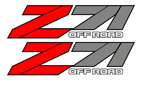 Z71 Off Road Vinyl Decal Set for Chevy Silverado GMC Sierra