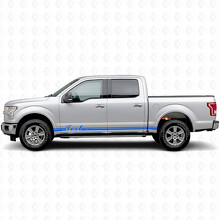 Custom Dual Stripes Rocker Panel Vinyl Decal Sticker for Musclecar truck_2
