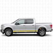Custom Dual Stripes Rocker Panel Vinyl Decal Sticker for Musclecar truck_5
