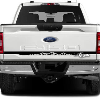 Ford F-150 XLT Tailgate Stripe Mountains Graphics Side Decals Stickers
