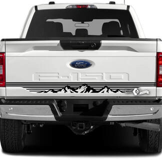 Ford F-150 XLT Tailgate Stripe Mountains Shadow Graphics Side Decals Stickers
