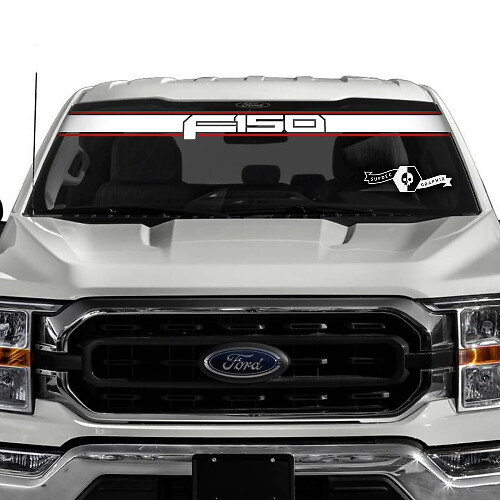 Ford F-150 Logo Window Windshield Trim Graphics Decals Stickers 2 Colors
