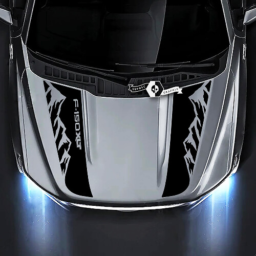 Adesivi Grafici Montagne per Cofano 2 pezzi per Ford F-150 XLT