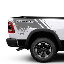 Mud Splash Style Bed Side Vinyl Decals Kit for Dodge Ram 1500 Rebel_3