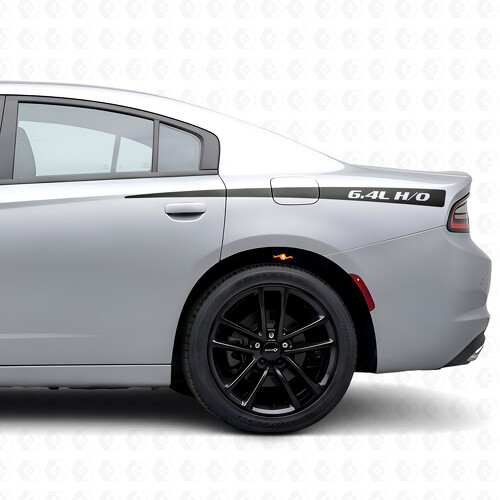 6.4L H/O Stripes Side Vinyl Decal Sticker for Dodge Charger 2015-2026