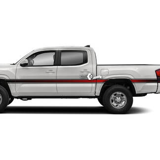 Pair Toyota Tacoma SR5 Doors Gradient Side Vinyl Decals Graphic Sticker
