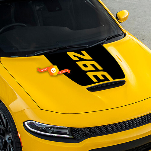 392 Solid Hood Blackout Hood Vinyl Decal Sticker for Dodge Charger