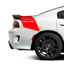 Custom Text Rear Tailband Stripe Vinyl Decal Kit for Dodge Charger_3