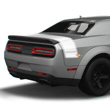 Custom Text Rear Trunk Outline Stripe Vinyl Decals for Dodge Challenger_2