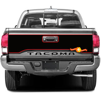 Tacoma Bed  Trunk Tailgate Red Stripes Vinyl Stickers Decal Kit for Toyota Tacoma 2 Colors
