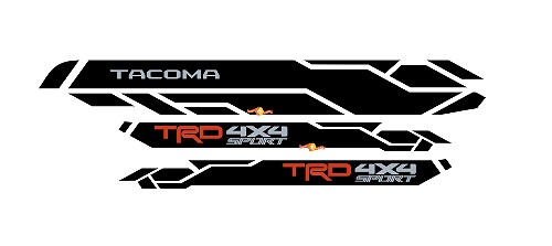 TRD 4x4 Sport Side Vinyl Decal Sticker for Toyota Tacoma