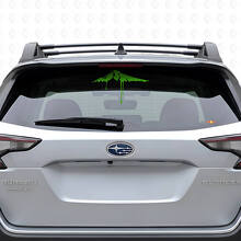 Flowing Style Snowy Mountain Peak Rear Window Vinyl Decal For Cars_3