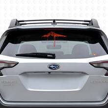 Flowing Style Snowy Mountain Peak Rear Window Vinyl Decal For Cars_4
