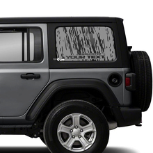 Pair Jeep Wrangler Unlimited Doors Window Side Mud  Vinyl Sticker Decal
 2