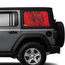Pair Jeep Wrangler Unlimited Doors Window Side Mud  Vinyl Sticker Decal
 3
