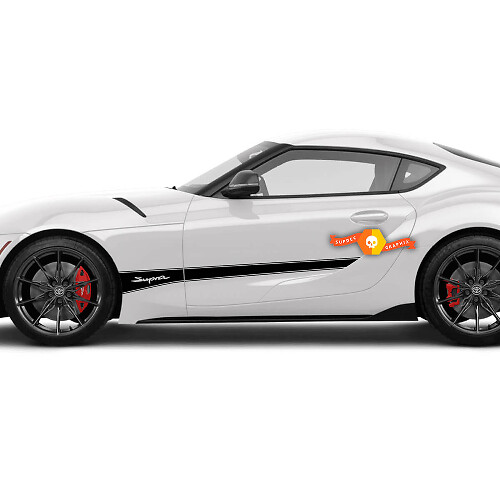 Toyota Supra MKV A90 A91 Doors Side Stripes Graphics Decals Stickers
