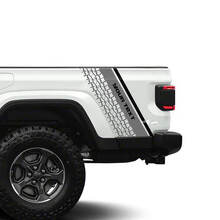 Custom Text Tire Track Rear Side Stripe Vinyl Decal for Jeep Gladiator_2