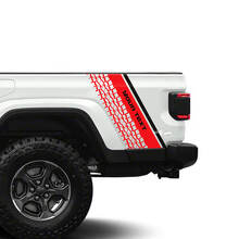 Custom Text Tire Track Rear Side Stripe Vinyl Decal for Jeep Gladiator_3